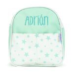 Mochila Estrellas Menta Personalizada