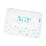 Portadocumentos Estrellas Menta personalizado