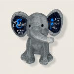Elefante natalicio azul