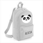 Mochila Junior Panda personalizada, color a elegir
