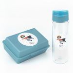 Pack Almuerzo Botella + Cajita Porta Alimentos Superhéroe Azul personalizadas