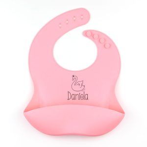 Babero silicona Salmón Personalizado