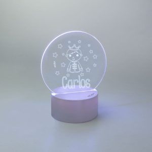 Lamparita redonda Príncipe personalizada