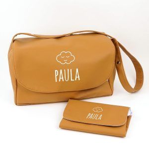 Set Bolso Solapa + Cambiador Polipiel Basic Personalizados