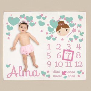 Manta cumplemes Hada personalizada