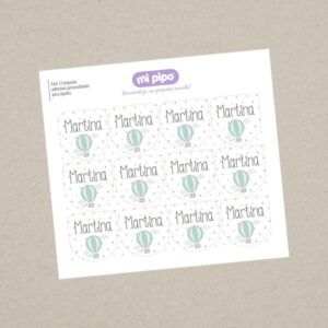 Pack 12 etiquetas personalizadas para zapatos