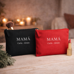Neceser Personalizado “MAMÁ” con Nombres 💖 | Regalo Día de la Madre