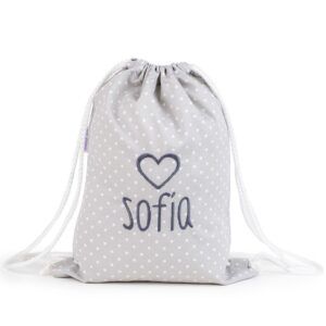 Petate Estrellas Gris Personalizado Bordado