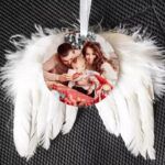Bola de Navidad Ángel con foto personalizada