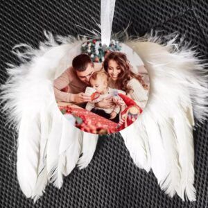 Bola de Navidad Ángel con foto personalizada