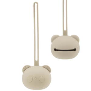 Portachupetes Silicona Beige