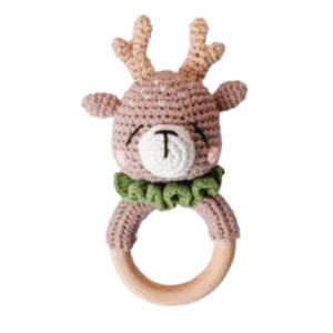 Sonajero Mordedor de Crochet Ciervo