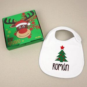 Babero Navideño Personalizado Árbol
