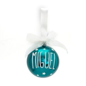 Bola con Lazo Navidad Verde personalizada