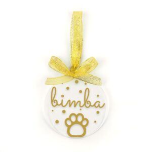 Bola Navidad Metacrilato Huella a elegir color