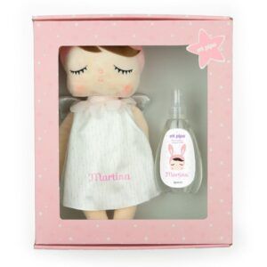Cajita Muñeca Metoo Angela Ángel Rosa + Colonia personalizada