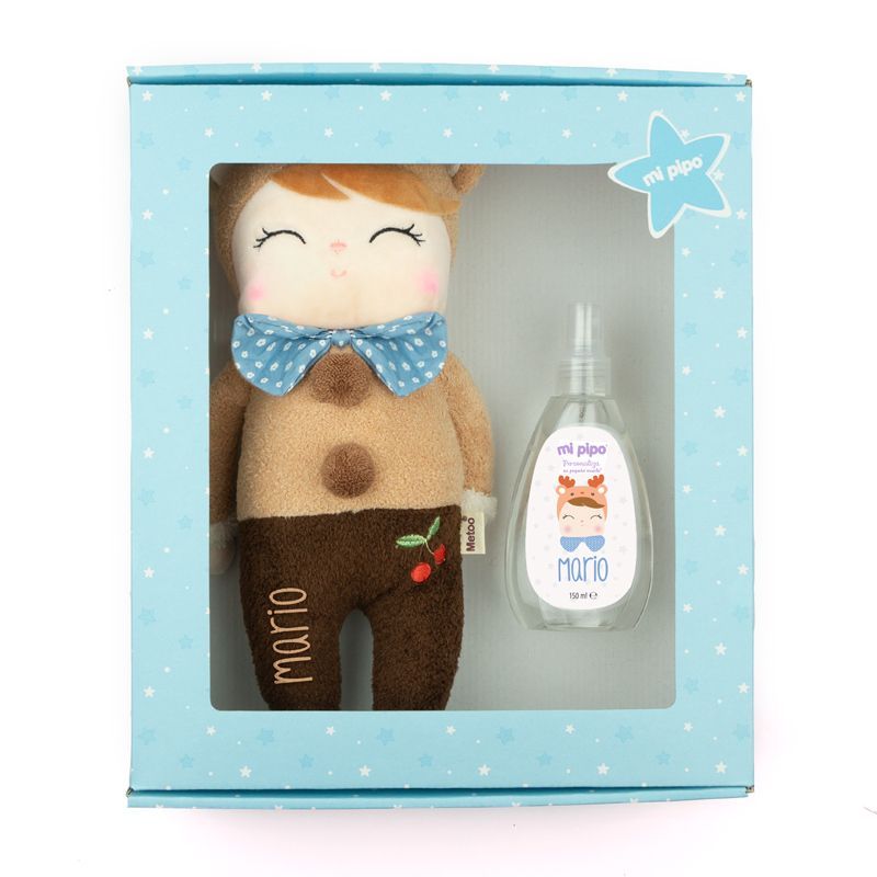 Cajita Muñeco Metoo Reno Niño + Colonia personalizada