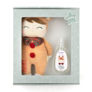 Cajita Muñeco Metoo Rudolph + Colonia personalizada