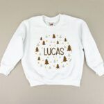 Sudadera niño Personalizada Árboles marrones
