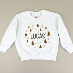 Sudadera niño Personalizada Árboles marrones