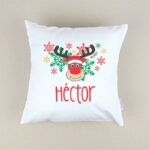 Cojín Navideño personalizado Reno Rudolph
