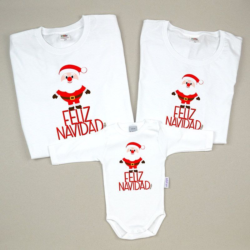 Pack 3 Prendas Feliz Navidad Papá Noel