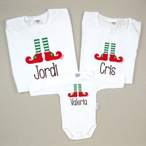 Pack 3 Prendas Personalizadas Elfo Navidad