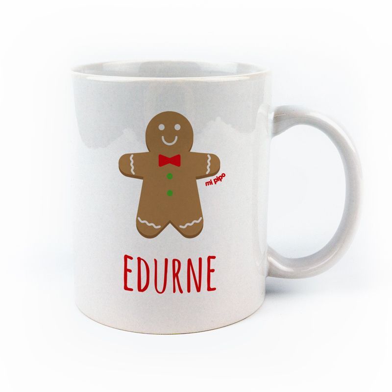Taza cerámica o plástico personalizada Galleta de Jengibre