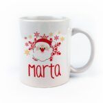 Taza cerámica o plástico personalizada Papá Noel