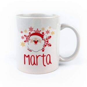 Taza cerámica o plástico personalizada Papá Noel