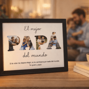 Cuadro Personalizado para Papá con Fotos – Regalo Día del Padre