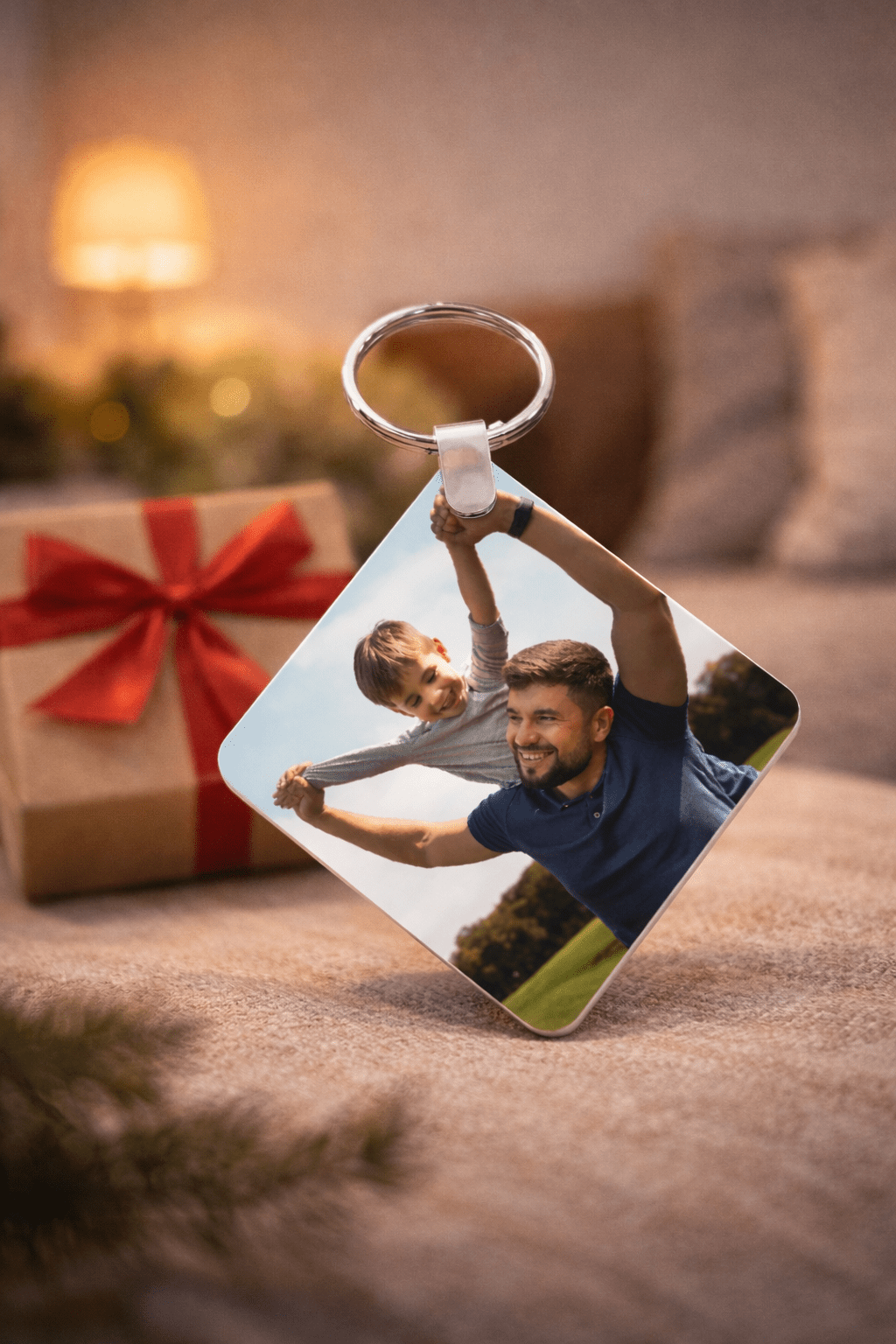 Llavero personalizado con foto – Regalo especial para Papá