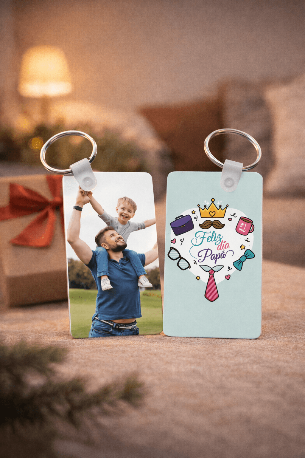 Llavero personalizado con foto – Regalo especial para Papá - Imagen 2