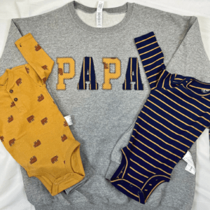 Sudadera Papá con aplique de ropa de bebé