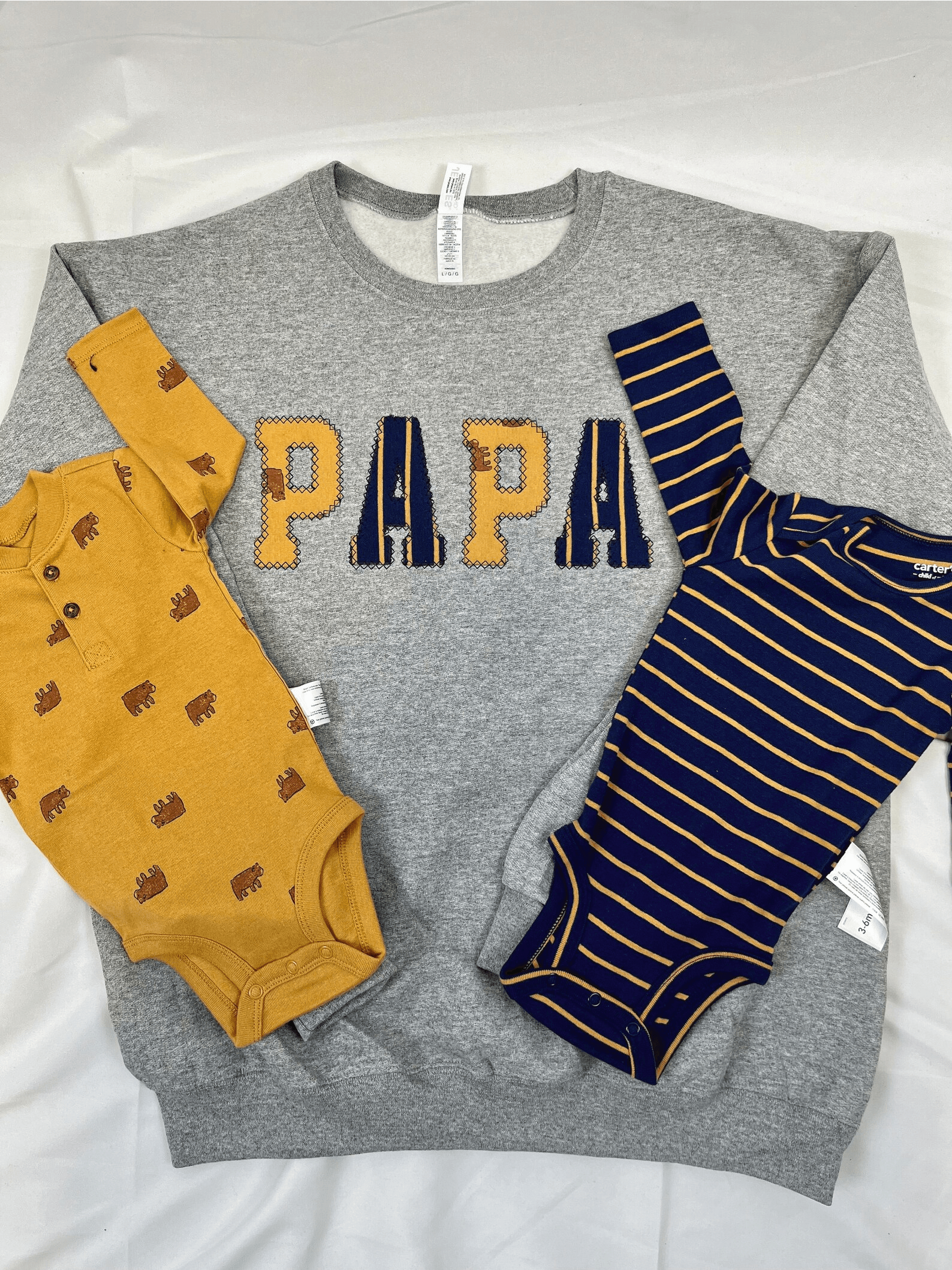 Sudadera Papá con aplique de ropa de bebé