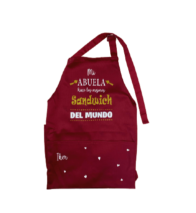 Delantal Personalizado con Nombres 💖 | Regalo Original para Mamá o Abuela - Imagen 2