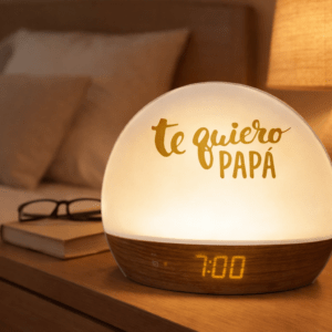 Lámpara Despertador LED Personalizada “Te Quiero Papá” – Regalo Día del Padre