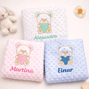 Manta Personalizada Osito con Nombre