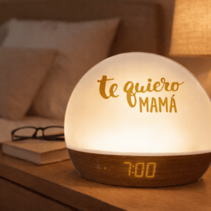 Lámpara Despertador LED Personalizada “Te Quiero Mamá” – Regalo Día de la Madre 💖