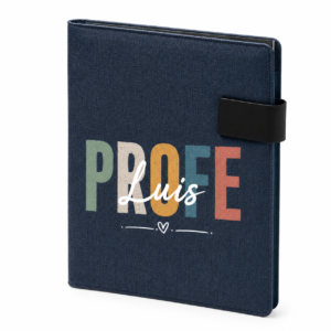 Carpeta A4 Multiusos Personalizada para Profe – RPET con Bloc y Cierre Magnético