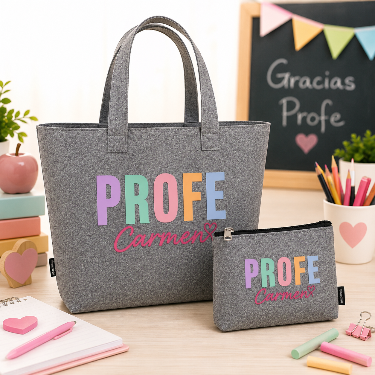 Pack Bolso + Neceser Personalizado PROFE