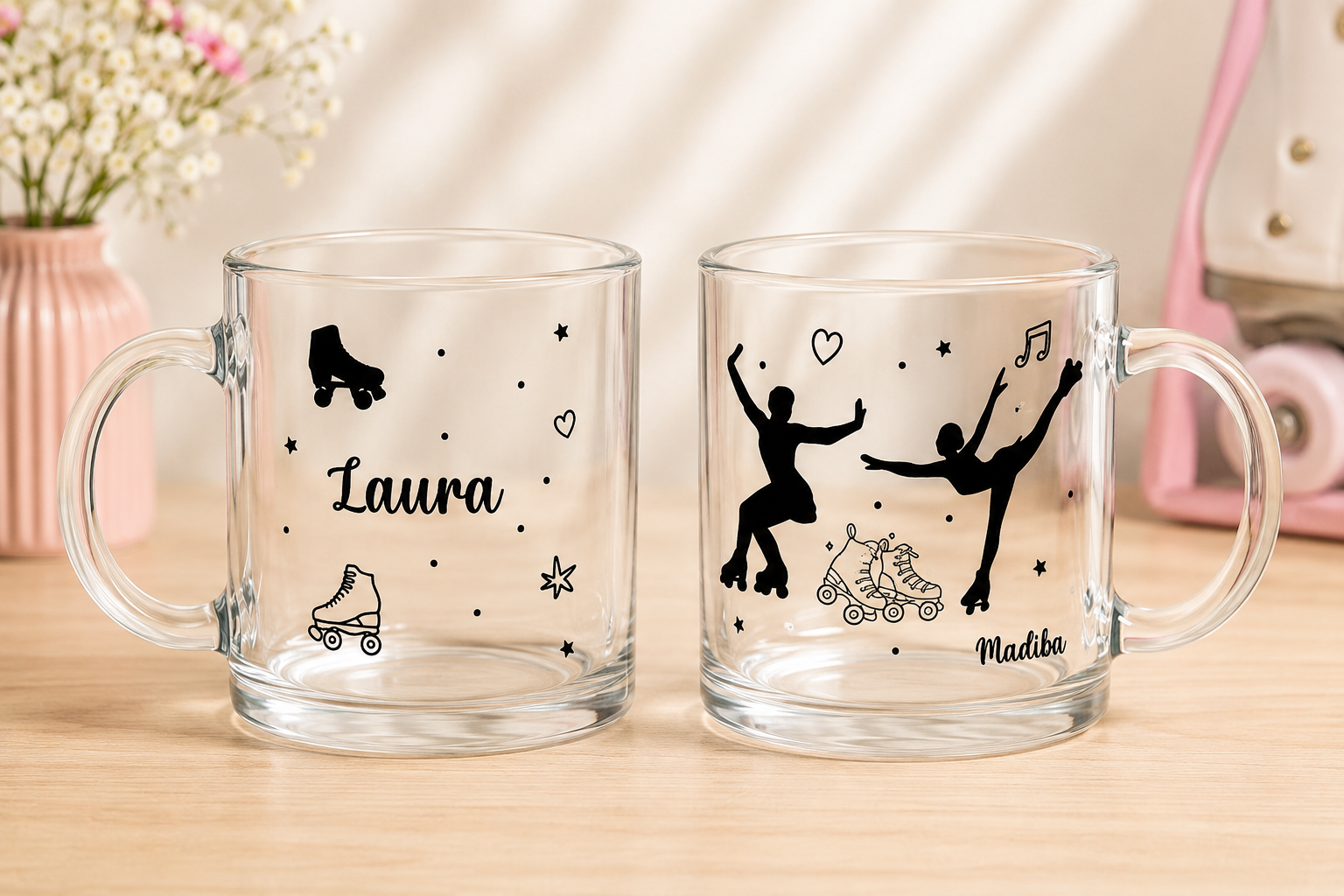 Taza de Cristal Transparente Personalizada para Profe | Nombre + Firma del Alumno - Imagen 5