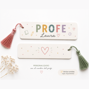Marcapáginas de Aluminio Personalizado con Borla