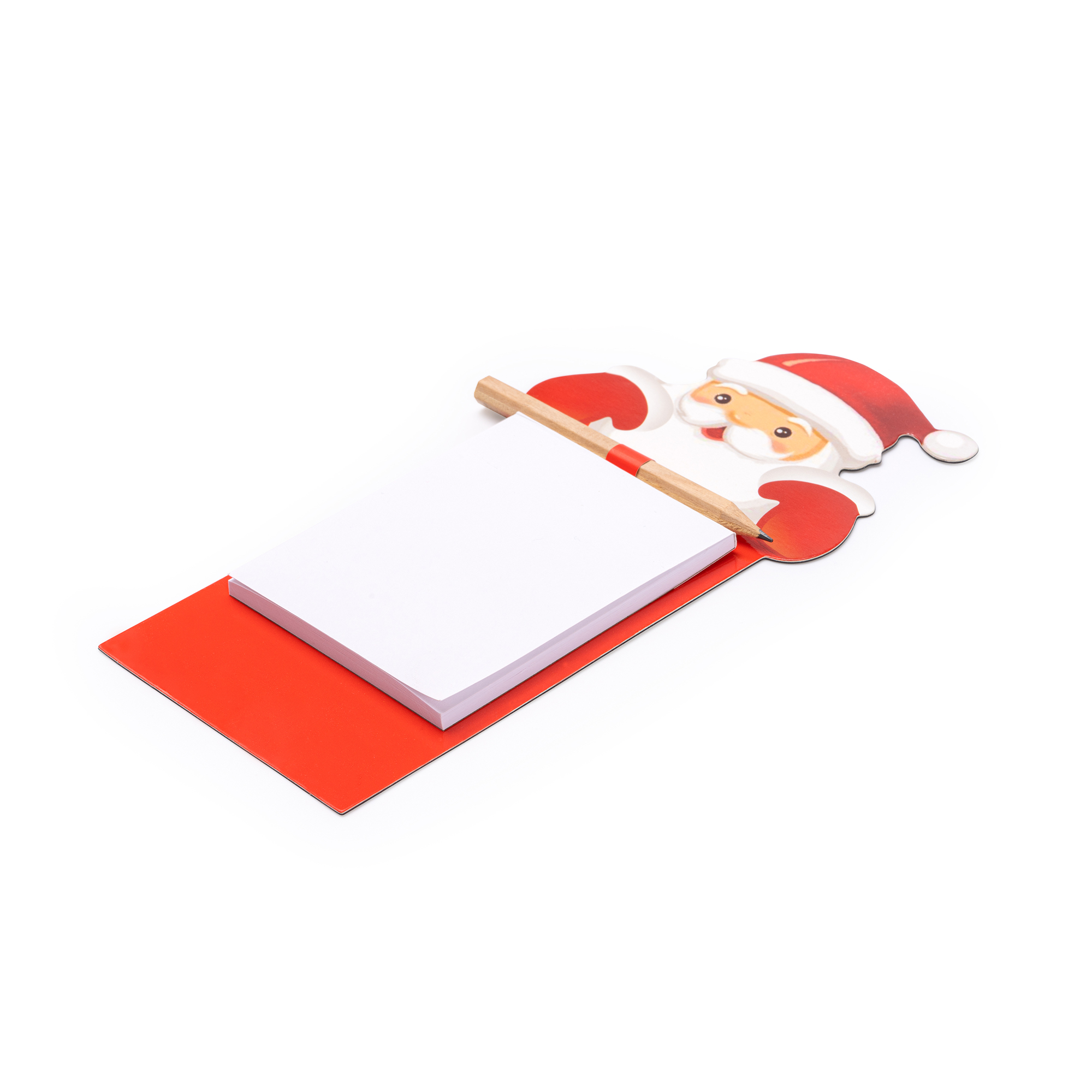 Bloc de Notas Magnético Navideño de Papá Noel con Lápiz - Imagen 4