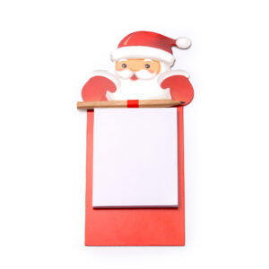 Bloc de Notas Magnético Navideño de Papá Noel con Lápiz