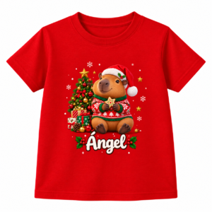Camiseta Infantil de Navidad Personalizada con Nombre – Elige tu Diseño