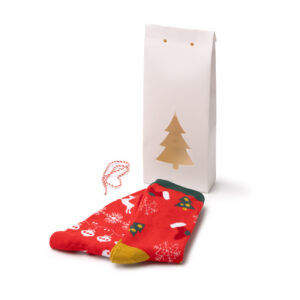 Pack de 2 Pares de Calcetines Navideños con Caja de Regalo